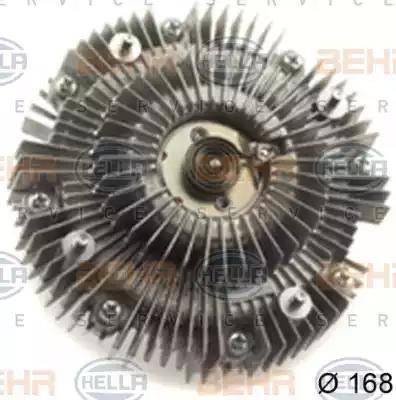 HELLA 8MV 376 758-701 - Clutch, radiator fan car-mod.net
