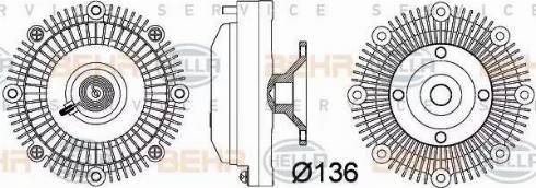 HELLA 8MV 376 757-381 - Clutch, radiator fan car-mod.net