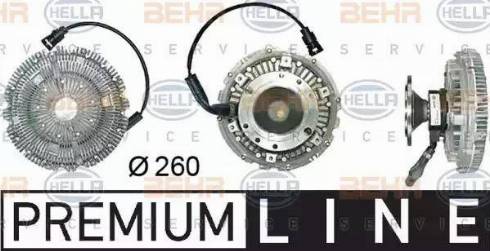 HELLA 8MV 376 730-051 - Clutch, radiator fan car-mod.net