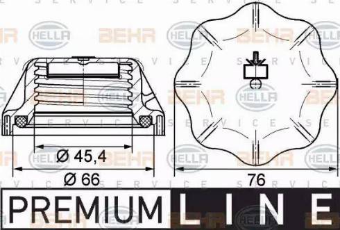 HELLA 8MY 376 742-311 - Sealing Cap, coolant tank car-mod.net