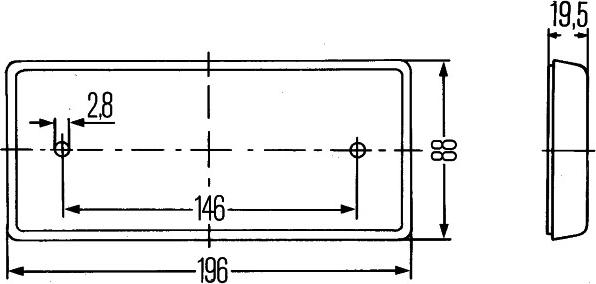 HELLA 8RA003734101 - Reflex Reflector car-mod.net