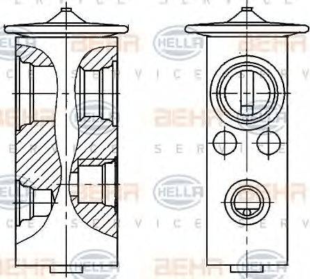 HELLA 8UW 351 336-311 - Expansion Valve, air conditioning car-mod.net