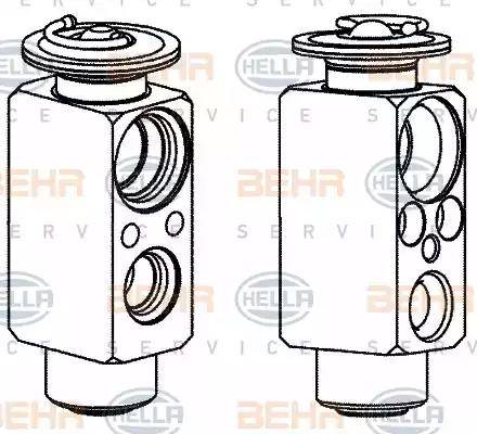 HELLA 8UW 351 336-251 - Expansion Valve, air conditioning car-mod.net