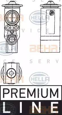 HELLA 8UW 351 239-071 - Expansion Valve, air conditioning car-mod.net
