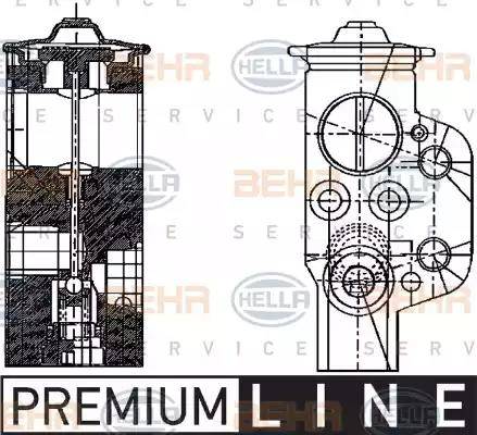 HELLA 8UW 351 234-161 - Expansion Valve, air conditioning car-mod.net