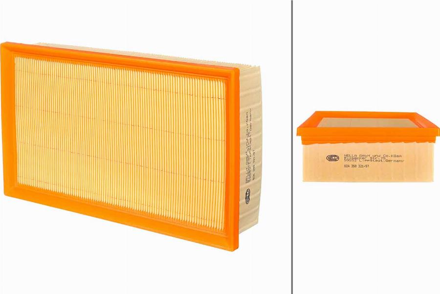 HELLA 8ZA 358 321-971 - Engine Air Filter car-mod.net