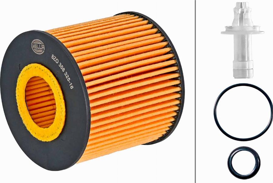HELLA 8ZO 358 325-161 - Oil Filter car-mod.net