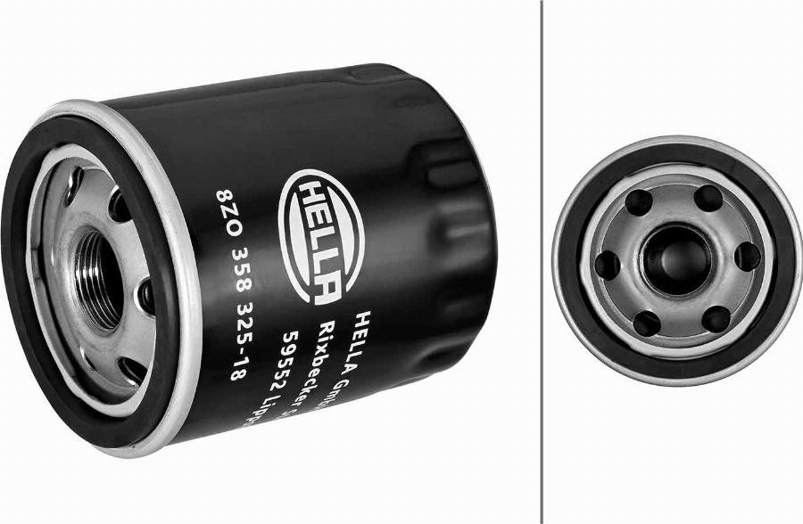 HELLA 8ZO 358 325-181 - Oil Filter car-mod.net