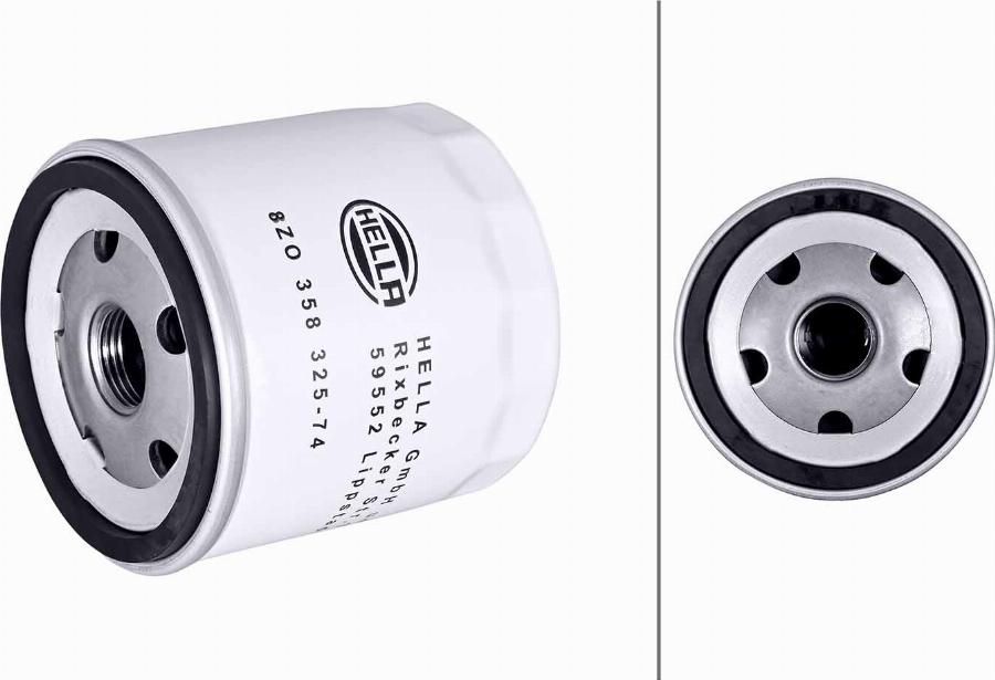 HELLA 8ZO 358 325-741 - Oil Filter car-mod.net