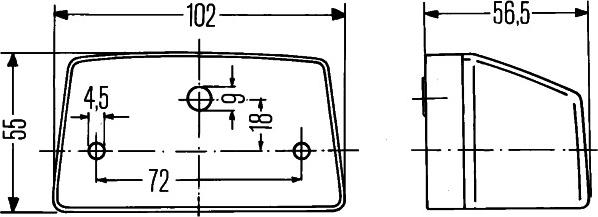 HELLA 2KA 003 389-061 - Licence Plate Light car-mod.net