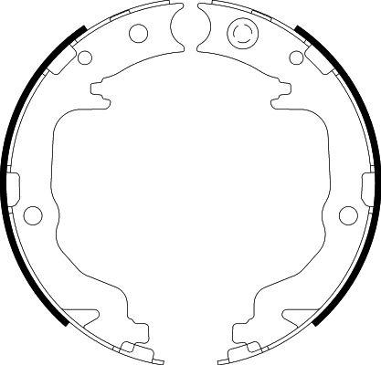 HELLA PAGID 8DA 355 050-871 - Brake Shoe Set, parking brake car-mod.net