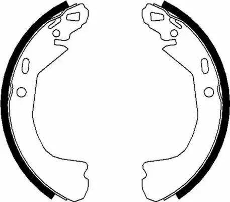 HELLA PAGID 8DA 355 050-241 - Drum Brake Shoe Set car-mod.net