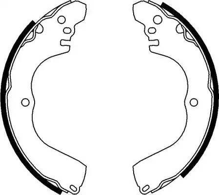 HELLA PAGID 8DB 355 050-991 - Drum Brake Shoe Set car-mod.net