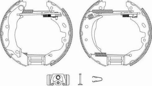 HELLA PAGID 8DB 355 004-101 - Drum Brake Shoe Set car-mod.net
