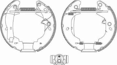 HELLA PAGID 8DB 355 004-111 - Drum Brake Shoe Set car-mod.net