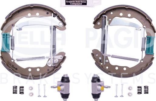 HELLA PAGID 8DB 355 005-201 - Drum Brake Shoe Set car-mod.net