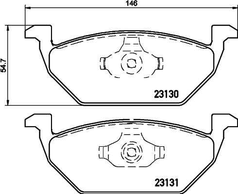 HELLA PAGID 8DB 355 008-591 - Brake Pad Set, disc brake car-mod.net
