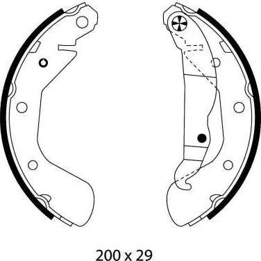 HELLA PAGID 8DB 355 003-421 - Drum Brake Shoe Set car-mod.net