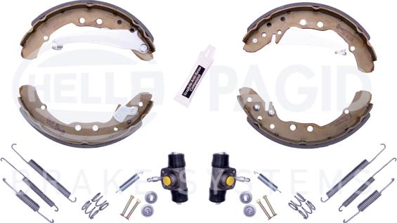 HELLA PAGID 8DB 355 003-561 - Drum Brake Shoe Set car-mod.net