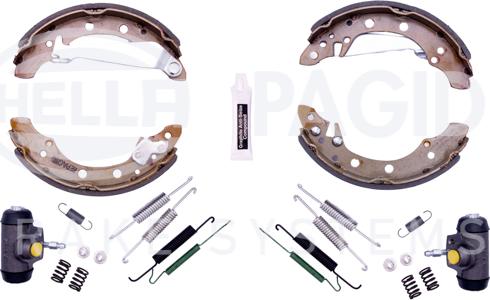 HELLA PAGID 8DB 355 003-571 - Drum Brake Shoe Set car-mod.net