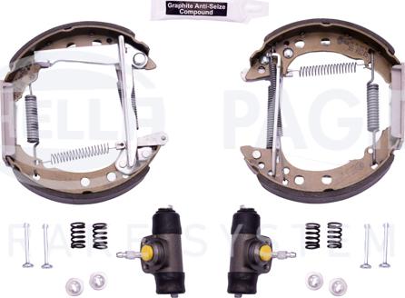 HELLA PAGID 8DB 355 003-741 - Drum Brake Shoe Set car-mod.net