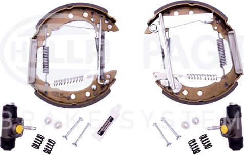 HELLA PAGID 8DB 355 003-721 - Drum Brake Shoe Set car-mod.net