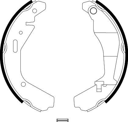HELLA PAGID 8DB 355 002-951 - Drum Brake Shoe Set car-mod.net