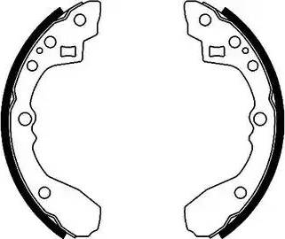 HELLA PAGID 8DB 355 002-331 - Drum Brake Shoe Set car-mod.net