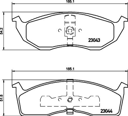 HELLA PAGID 8DB 355 007-941 - Brake Pad Set, disc brake car-mod.net