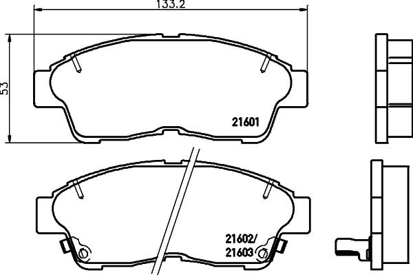 HELLA PAGID 8DB 355 027-101 - Brake Pad Set, disc brake car-mod.net