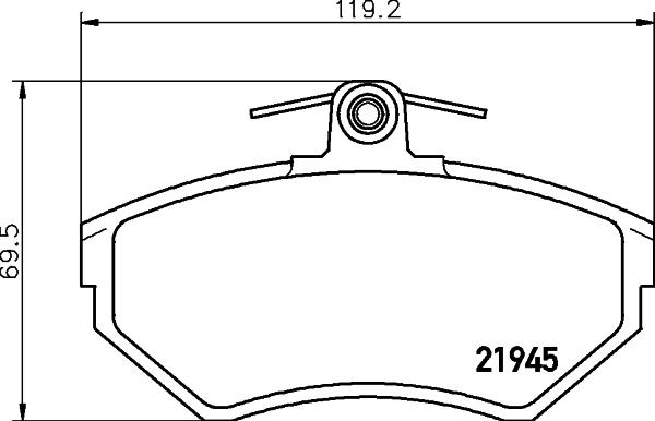 HELLA PAGID 8DB 355 018-241 - Brake Pad Set, disc brake car-mod.net