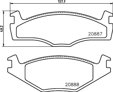 HELLA PAGID 8DB 355 017-501 - Brake Pad Set, disc brake car-mod.net