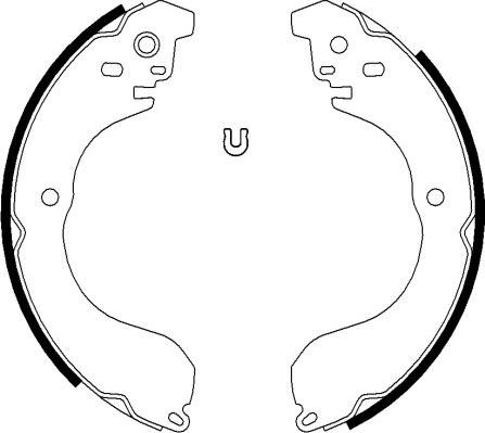 HELLA PAGID 8DB 355 038-241 - Drum Brake Shoe Set car-mod.net