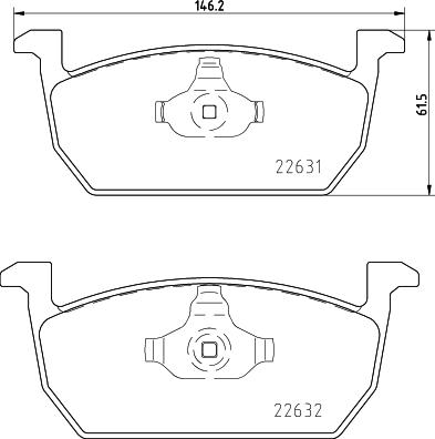 HELLA PAGID 8DB 355 032-951 - Brake Pad Set, disc brake car-mod.net