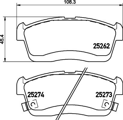 HELLA PAGID 8DB 355 028-861 - Brake Pad Set, disc brake car-mod.net