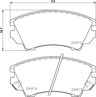 HELLA PAGID 8DB 355 023-541 - Brake Pad Set, disc brake car-mod.net