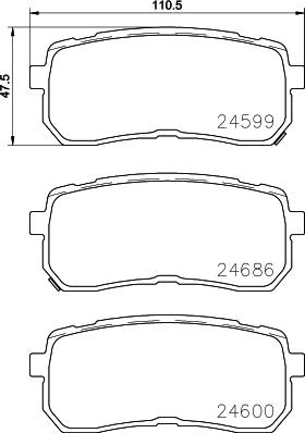 HELLA PAGID 8DB 355 023-231 - Brake Pad Set, disc brake car-mod.net