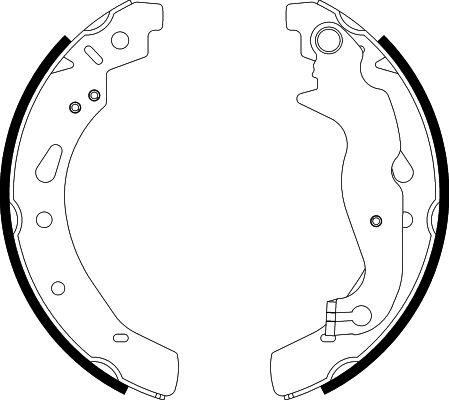 HELLA PAGID 8DB 355 022-121 - Drum Brake Shoe Set car-mod.net
