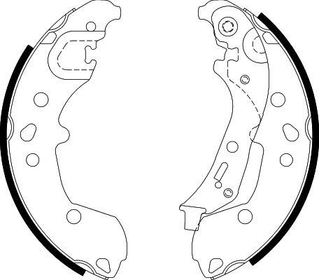 HELLA PAGID 8DB 355 022-881 - Drum Brake Shoe Set car-mod.net