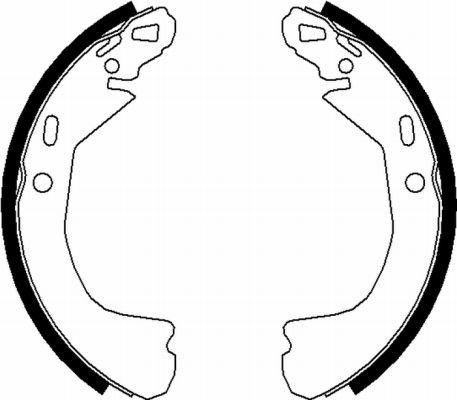 HELLA PAGID 8DB 355 022-331 - Drum Brake Shoe Set car-mod.net