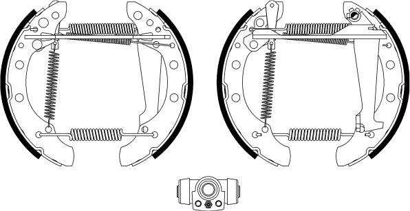 HELLA PAGID 8DB 355 022-771 - Drum Brake Shoe Set car-mod.net