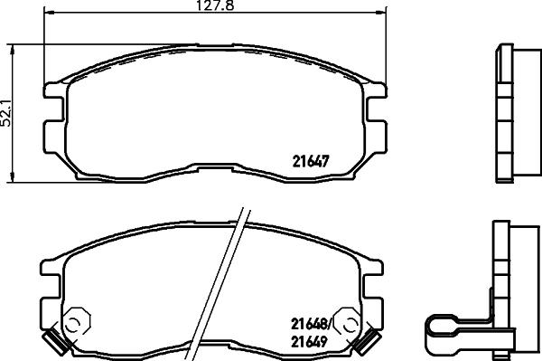 HELLA PAGID 8DB 355 027-111 - Brake Pad Set, disc brake car-mod.net