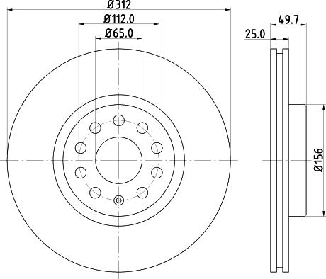 HELLA PAGID 8DD 355 123-761 - Brake Disc car-mod.net