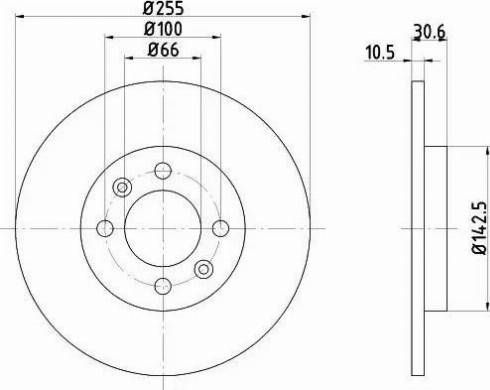 HELLA PAGID 8DD 355 103-891 - Brake Disc car-mod.net