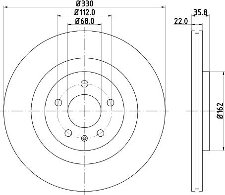 HELLA PAGID 8DD 355 118-021 - Brake Disc car-mod.net