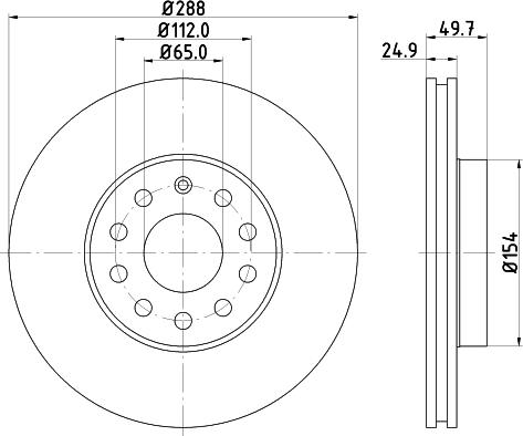 HELLA PAGID 8DD 355 123-531 - Brake Disc car-mod.net