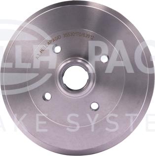 HELLA PAGID 8DT 355 301-701 - Brake Drum car-mod.net