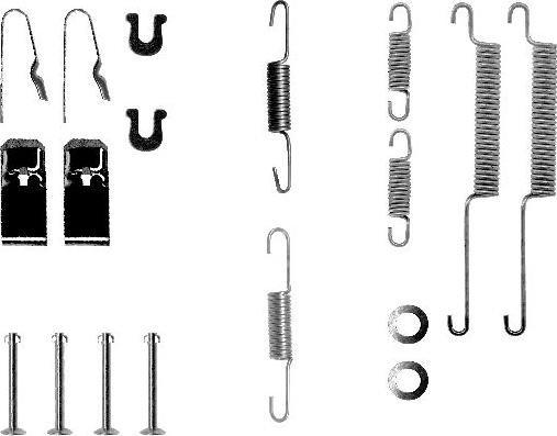 HELLA PAGID 8DZ 355 200-081 - Accessory Kit, brake shoes car-mod.net