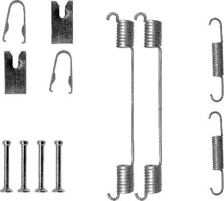 HELLA PAGID 8DZ 355 200-871 - Accessory Kit, brake shoes car-mod.net