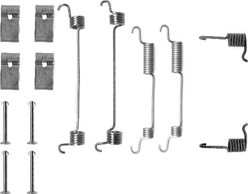 HELLA PAGID 8DZ 355 200-321 - Accessory Kit, brake shoes car-mod.net